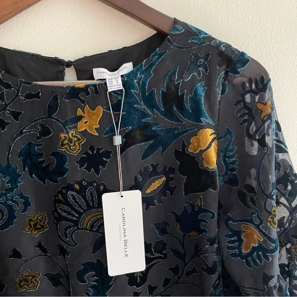 Carolina Belle Floral Elegant Dress - Picture 2 of 7